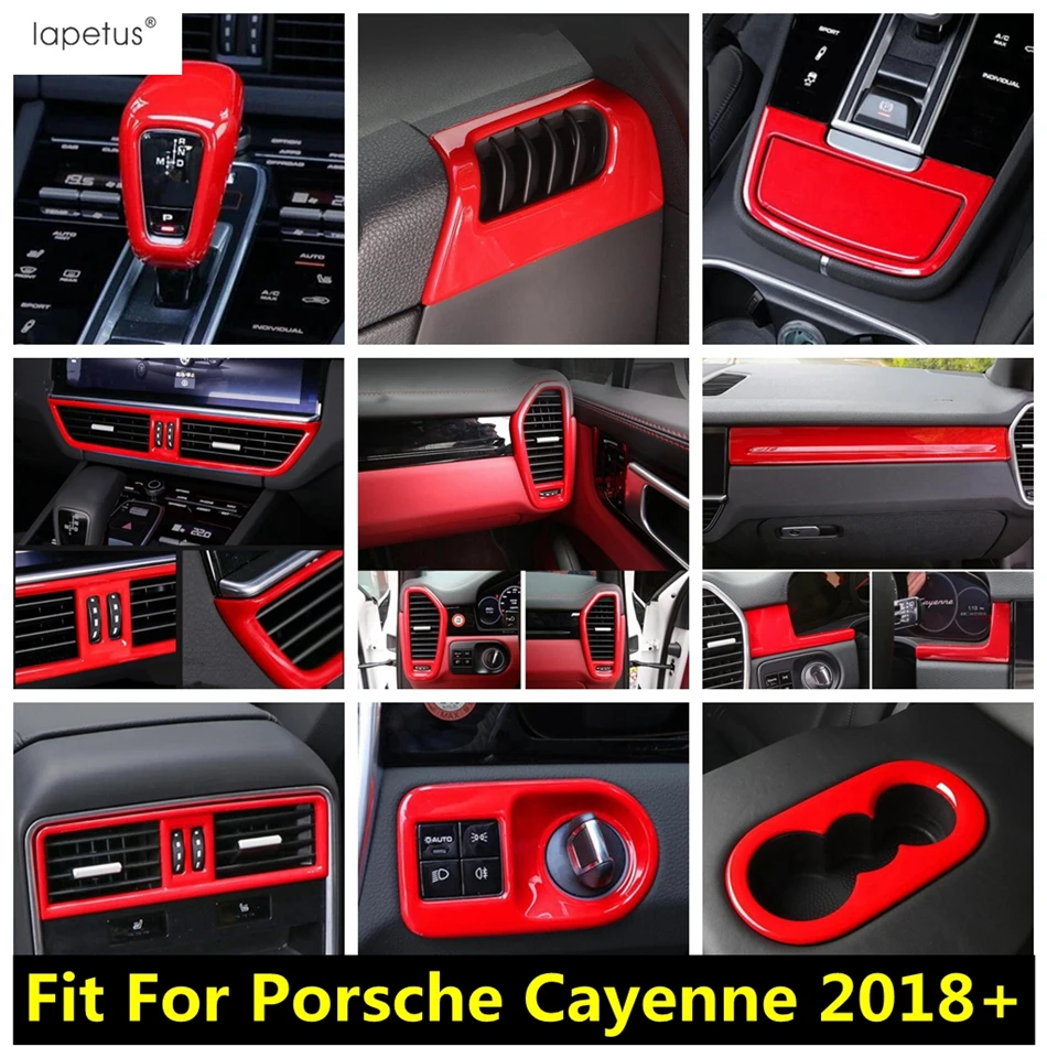 Red Accessories For Porsche Cayenne 2018 - 2022 ABS Dashboard Air AC Outlet Vent Head Light Lamp Window Lift Button Cover Trim
Red Accessories For Porsche Cayenne 2018 - 2022 ABS Dashboard Air AC Outlet Vent Head Light Lamp Window Lift Button Cover Trim