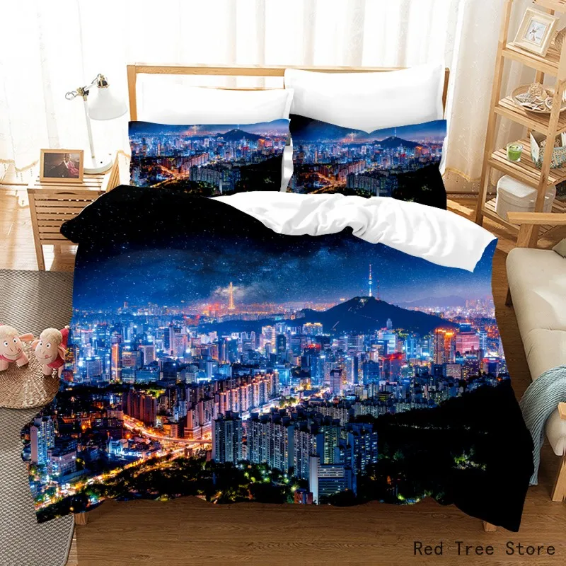 Beautiful City night scenery bedding set 3d digital printing bed duvet cover with pillowcase 2-3pcs kids adult Bedclothes
Beautiful City night scenery bedding set 3d digital printing bed duvet cover with pillowcase 2-3pcs kids adult Bedclothes