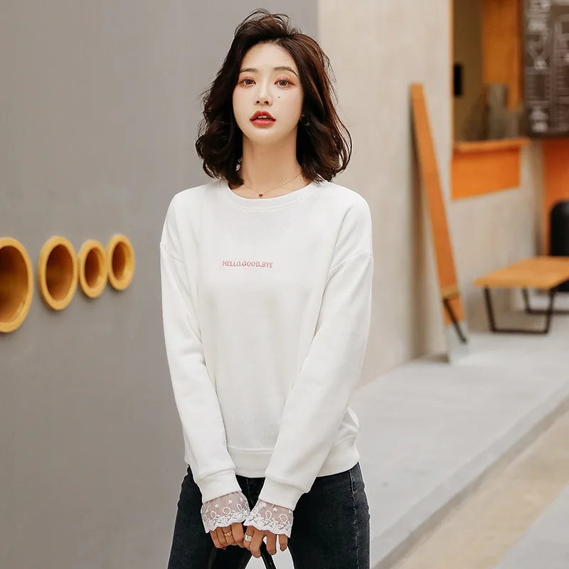Sweatshirt Women Hoodies 2020 New Trend Basic Autumn Embroidery Letter O neck Woman Hoodies Clothes Female Plus Size Pullover
Sweatshirt Women Hoodies 2020 New Trend Basic Autumn Embroidery Letter O neck Woman Hoodies Clothes Female Plus Size Pullover