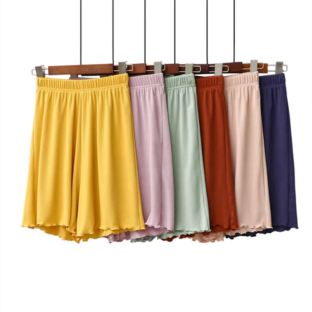 Shorts Women Knee-length Summer Loose Solid Candy Colors Harajuku Wide-leg All-match Chic Home Wear Shorts Ice Silk Short Femme
Shorts Women Knee-length Summer Loose Solid Candy Colors Harajuku Wide-leg All-match Chic Home Wear Shorts Ice Silk Short Femme