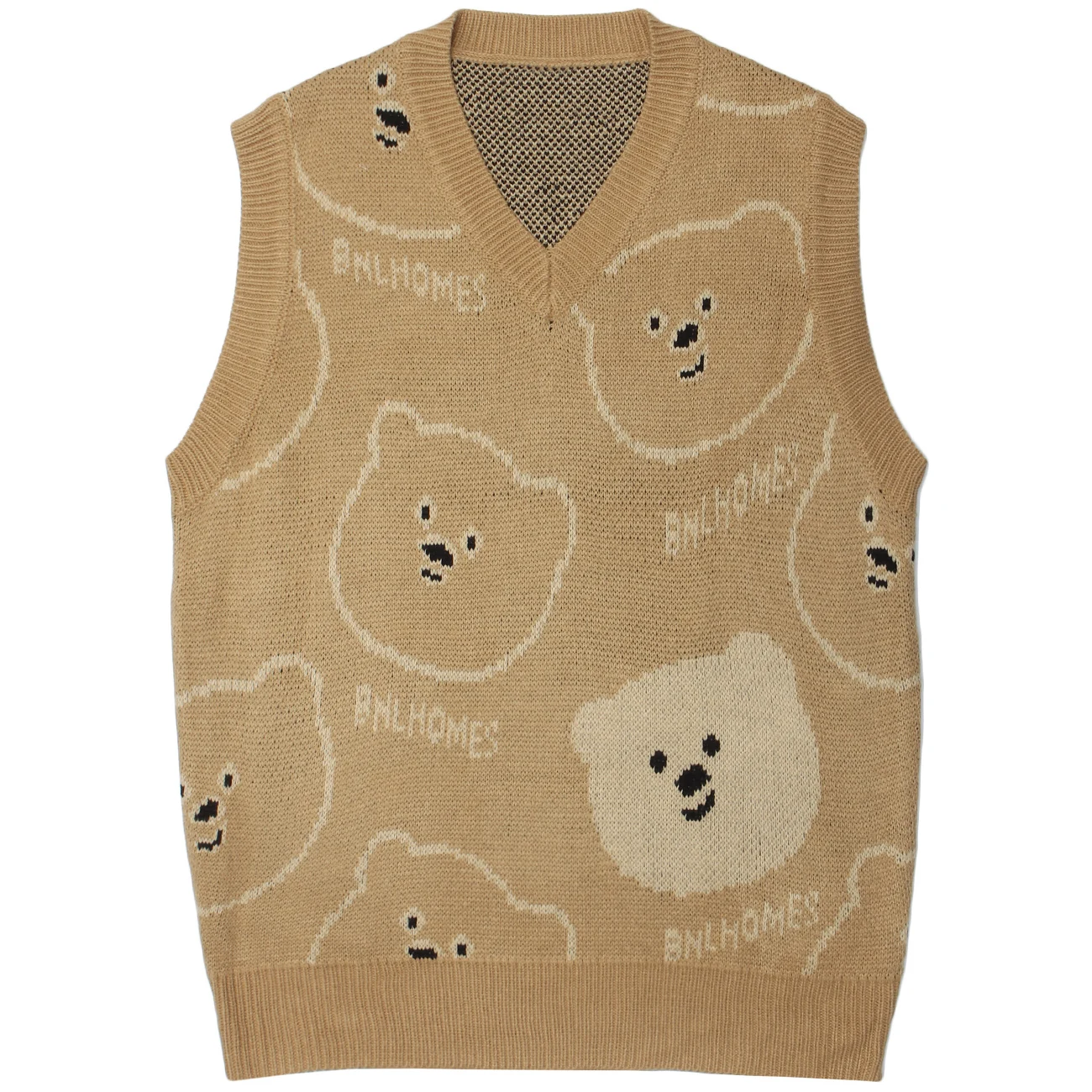 Men Sweater Vest Streetwear Bear Full Pattern Knitted Sweater Vest 2021 Autumn Harajuku Casual Loose Sleeveless Sweater
Men Sweater Vest Streetwear Bear Full Pattern Knitted Sweater Vest 2021 Autumn Harajuku Casual Loose Sleeveless Sweater