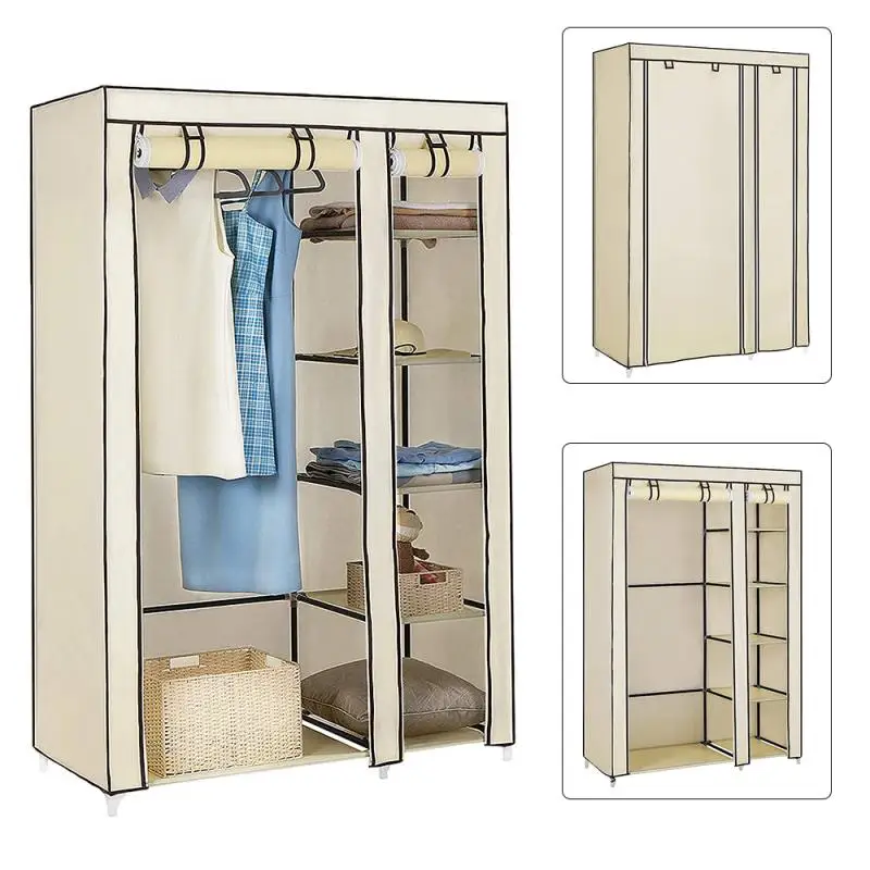 Cloth Wardrobe Furniture Storage Non Woven Cabinet Fabric Closet Folding Reinforcement Dustproof Clothing Organizer Bedroom HWC
Cloth Wardrobe Furniture Storage Non Woven Cabinet Fabric Closet Folding Reinforcement Dustproof Clothing Organizer Bedroom HWC