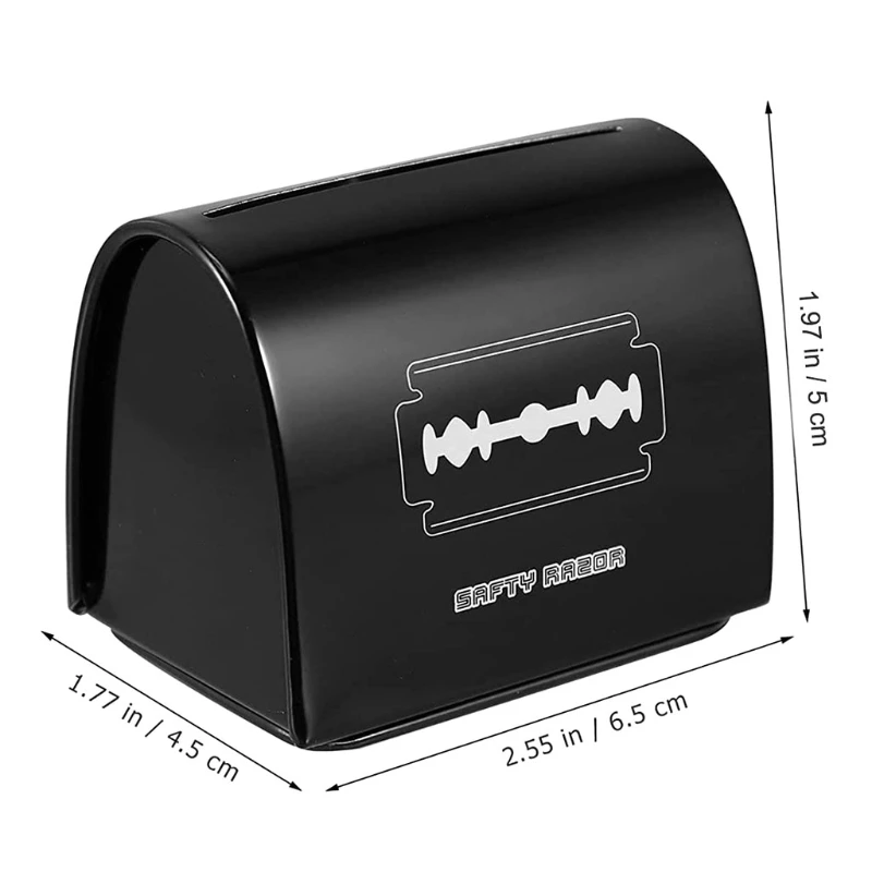 Razor Blade Bank Blade Disposal Case Size 2.55x1.77x1.97in for Used Double Edge Safety Razor Blade Disposal Case
Razor Blade Bank Blade Disposal Case Size 2.55x1.77x1.97in for Used Double Edge Safety Razor Blade Disposal Case