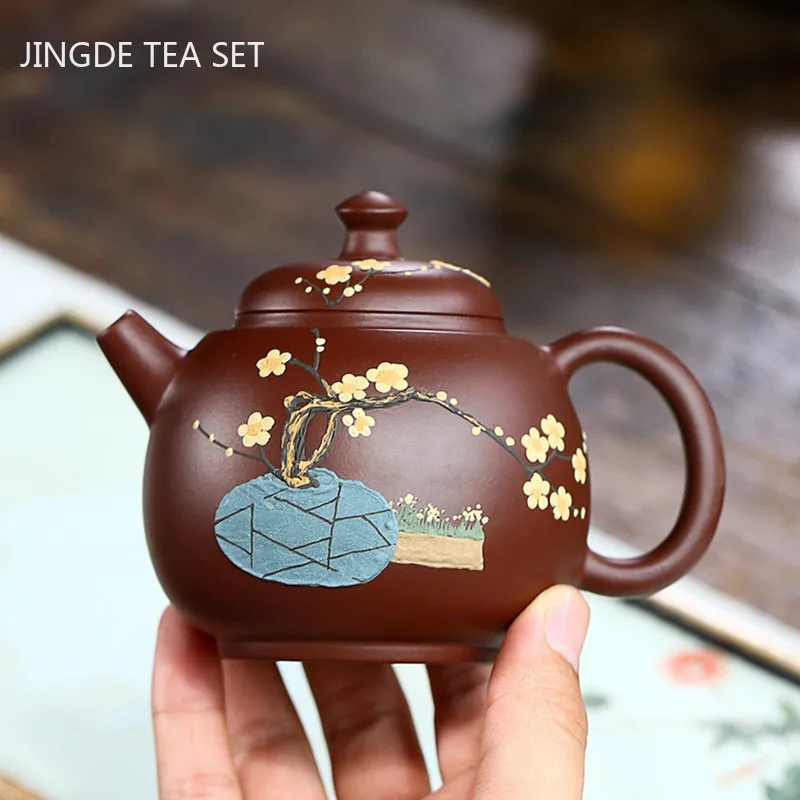 Yixing Boutique Tea Pot Flower Pattern Purple Clay Teapot Kettle Home Handmade Teaware Tie Guanyin Chinese Tea Ceremony 240ml
Yixing Boutique Tea Pot Flower Pattern Purple Clay Teapot Kettle Home Handmade Teaware Tie Guanyin Chinese Tea Ceremony 240ml