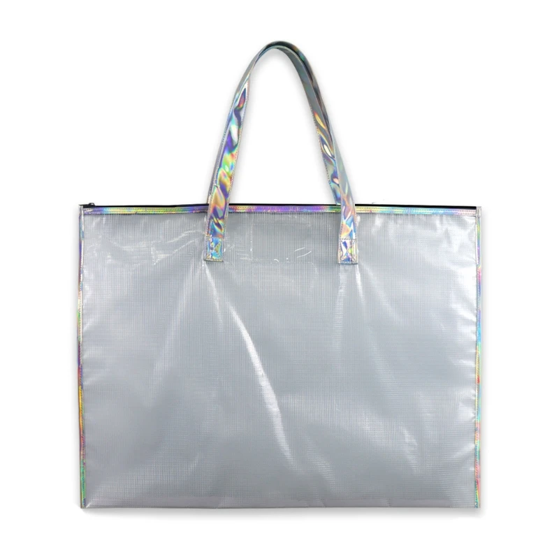 

63HD Premium Reflective Poster Storage Bag with Index Tab Window Zippered Mesh Bag