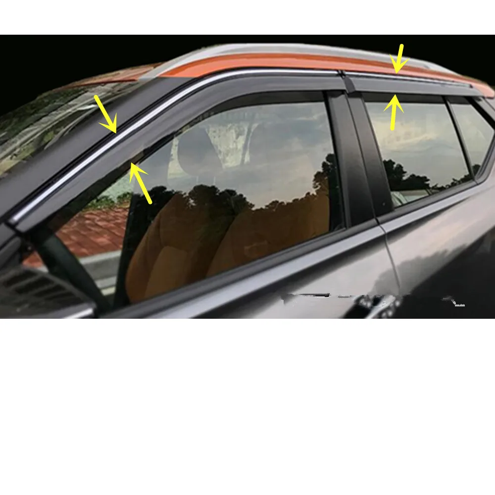 Car Cover Stick Styling Plastic Window Glass Wind Visor Rain / Sun Guard Vent 4pcs For Nissan Kicks 2017 2018 2019 2020
Car Cover Stick Styling Plastic Window Glass Wind Visor Rain / Sun Guard Vent 4pcs For Nissan Kicks 2017 2018 2019 2020