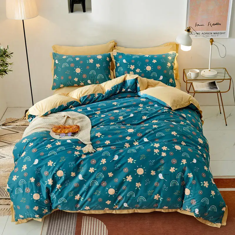 2021 new products Pastoral style Luxury Printed knitted cotton Wide edge Bedspread Bedsheet Pillowcases 4pcs.
2021 new products Pastoral style Luxury Printed knitted cotton Wide edge Bedspread Bedsheet Pillowcases 4pcs.
