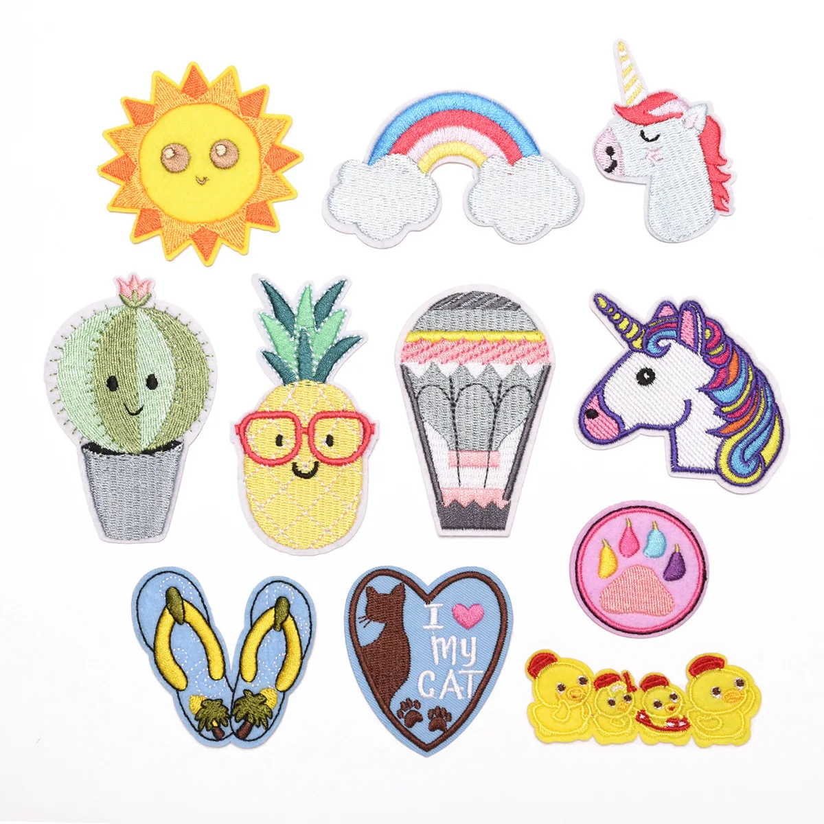 Unicorn Cartoon Embroidery Patch Cloth Sticker Pineapple Love Embroidered Badge Rainbow Clothing Accessories Patch
Unicorn Cartoon Embroidery Patch Cloth Sticker Pineapple Love Embroidered Badge Rainbow Clothing Accessories Patch