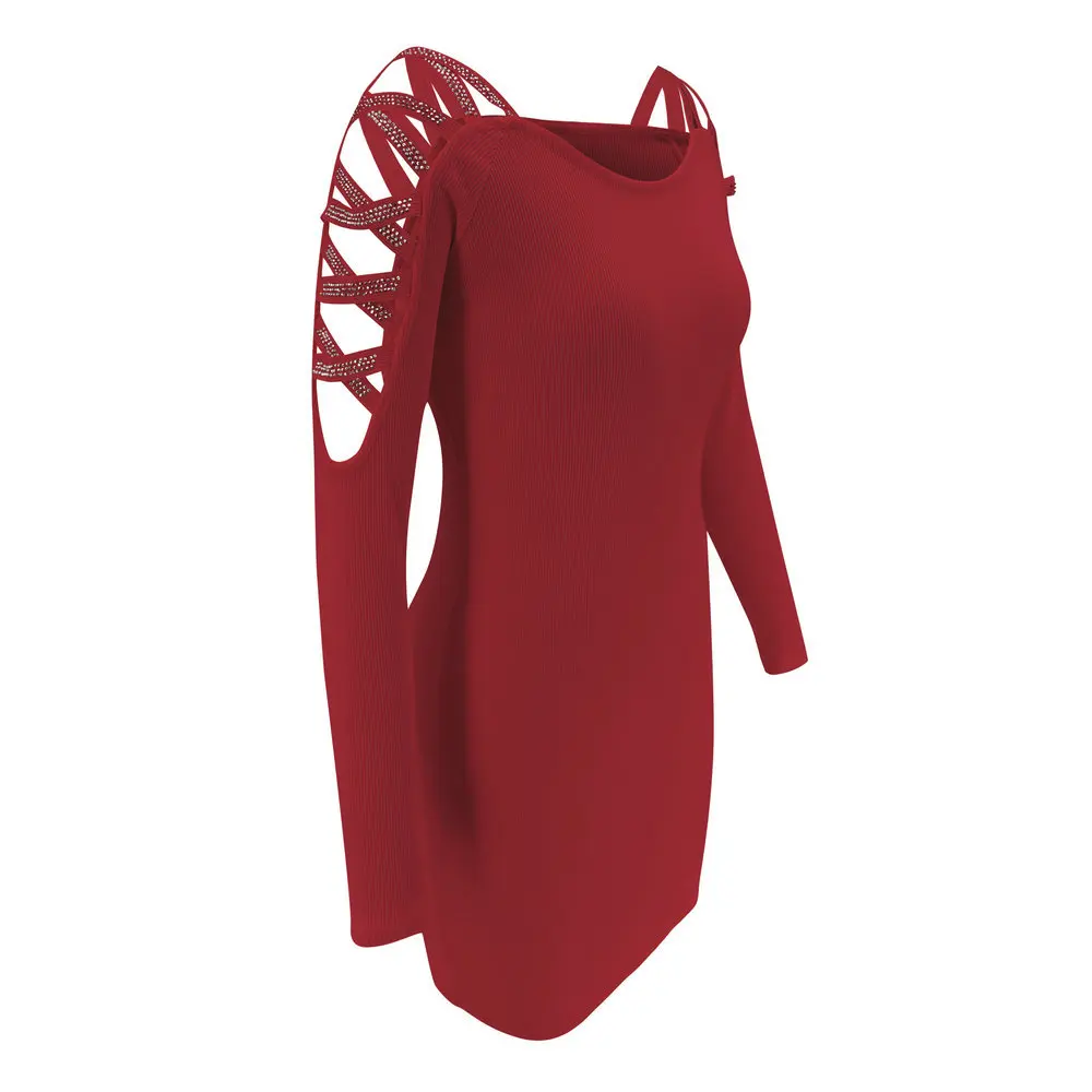 Winter Autumn Long Sleeve Women Dress Sexy Off Shoulder O-neck Bodycon Dresses Casual Splicing Red Office Short Dress Vestidos
Winter Autumn Long Sleeve Women Dress Sexy Off Shoulder O-neck Bodycon Dresses Casual Splicing Red Office Short Dress Vestidos
