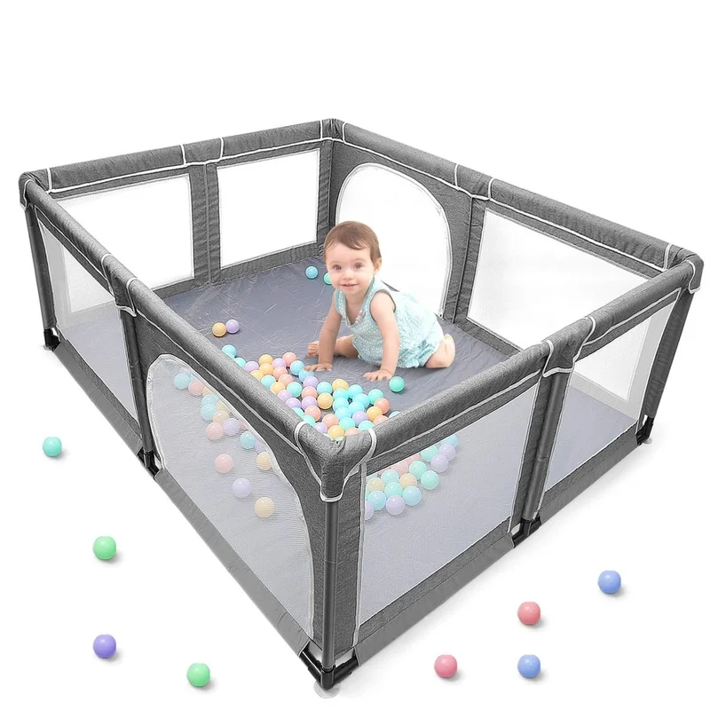 Playpen Super Large Playground Indoor and Outdoor Children's Activity Sturdy Safe Playground with Super Soft and Breathable Mesh
Playpen Super Large Playground Indoor and Outdoor Children's Activity Sturdy Safe Playground with Super Soft and Breathable Mesh