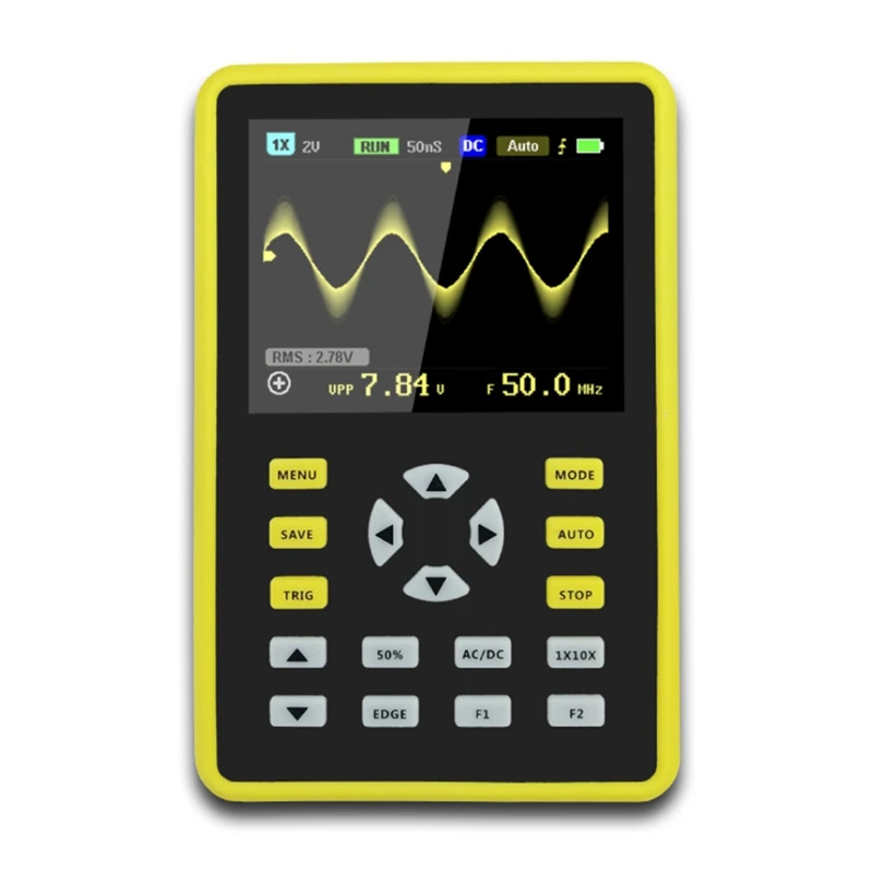 5012H 2.4-Inch Ips Screen Digital Oscilloscope 500Ms/S Sampling Rate 100Mhz Analog Bandwidth Supports Waveform Storage
5012H 2.4-Inch Ips Screen Digital Oscilloscope 500Ms/S Sampling Rate 100Mhz Analog Bandwidth Supports Waveform Storage