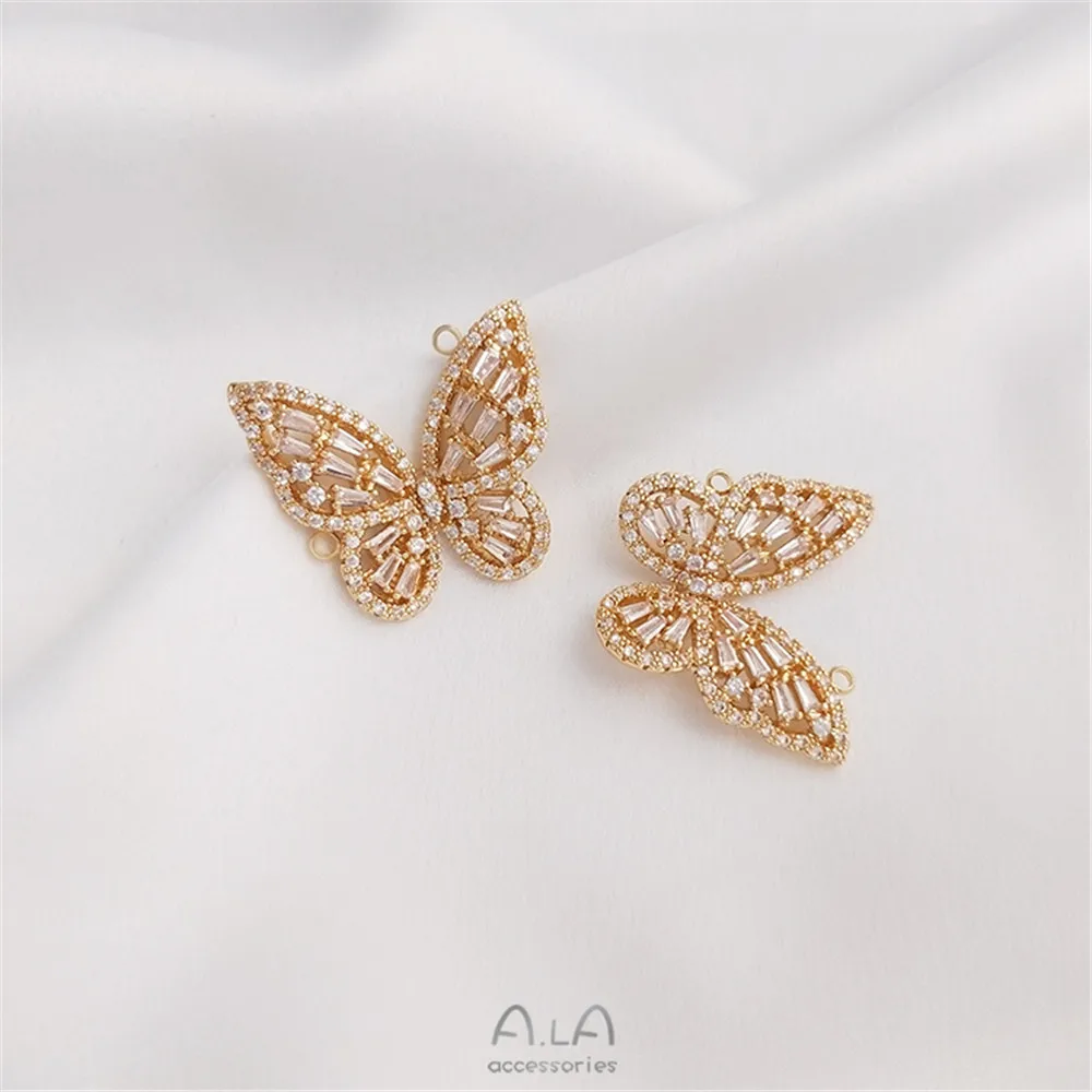 Micro-inlaid zircon butterfly necklace sweater chain pendant 14K gold color pendant DIY clavicle chain accessories
Micro-inlaid zircon butterfly necklace sweater chain pendant 14K gold color pendant DIY clavicle chain accessories