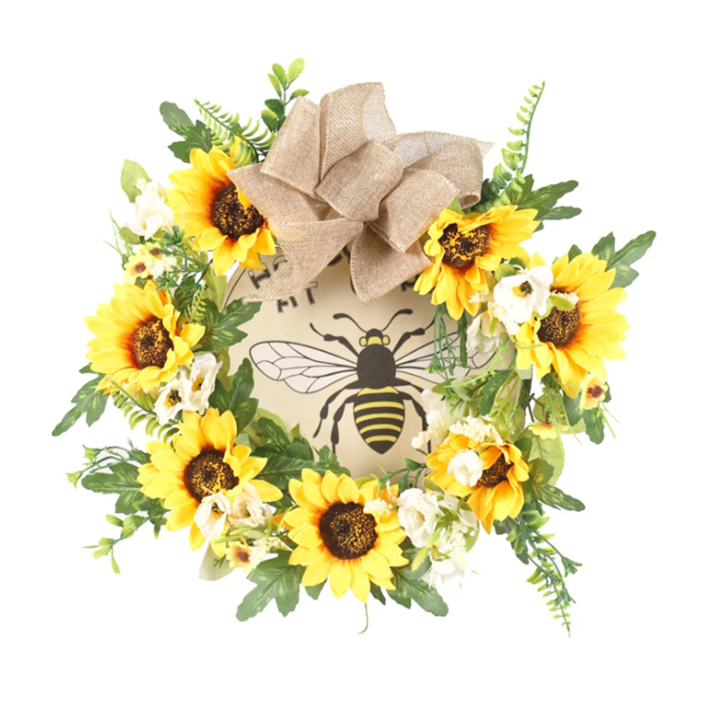 Sunflower Bee Festival Wreath Door 1PC Indoor Wall Decorative Outdoor Easter Decoration
Sunflower Bee Festival Wreath Door 1PC Indoor Wall Decorative Outdoor Easter Decoration