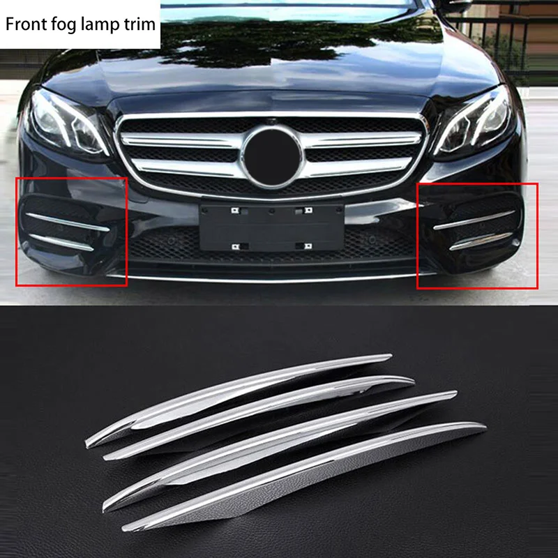 4pcs ABS Chrome Front Fog Lamp Cover Trim For Mercedes Benz E Class W213 E200 E300 2016 2017 2018 2019 E43 AMG Car Accessories
4pcs ABS Chrome Front Fog Lamp Cover Trim For Mercedes Benz E Class W213 E200 E300 2016 2017 2018 2019 E43 AMG Car Accessories