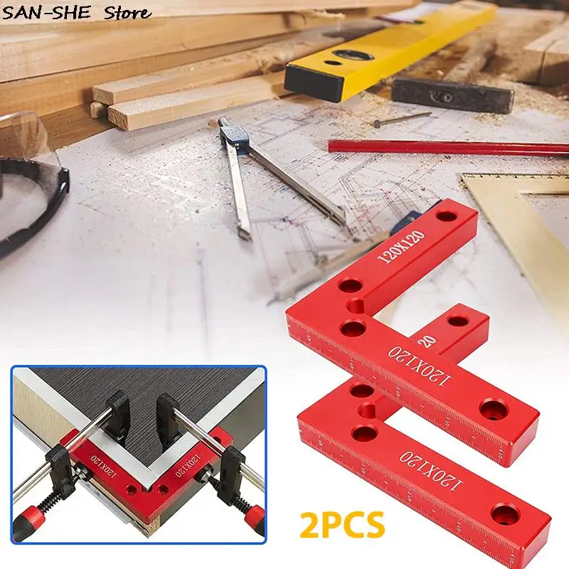 2 Pcs Aluminium Alloy 90 Degree Positioning Squares Right Angle Clamps Woodworking Carpenter Tool Corner Clamping Square
2 Pcs Aluminium Alloy 90 Degree Positioning Squares Right Angle Clamps Woodworking Carpenter Tool Corner Clamping Square