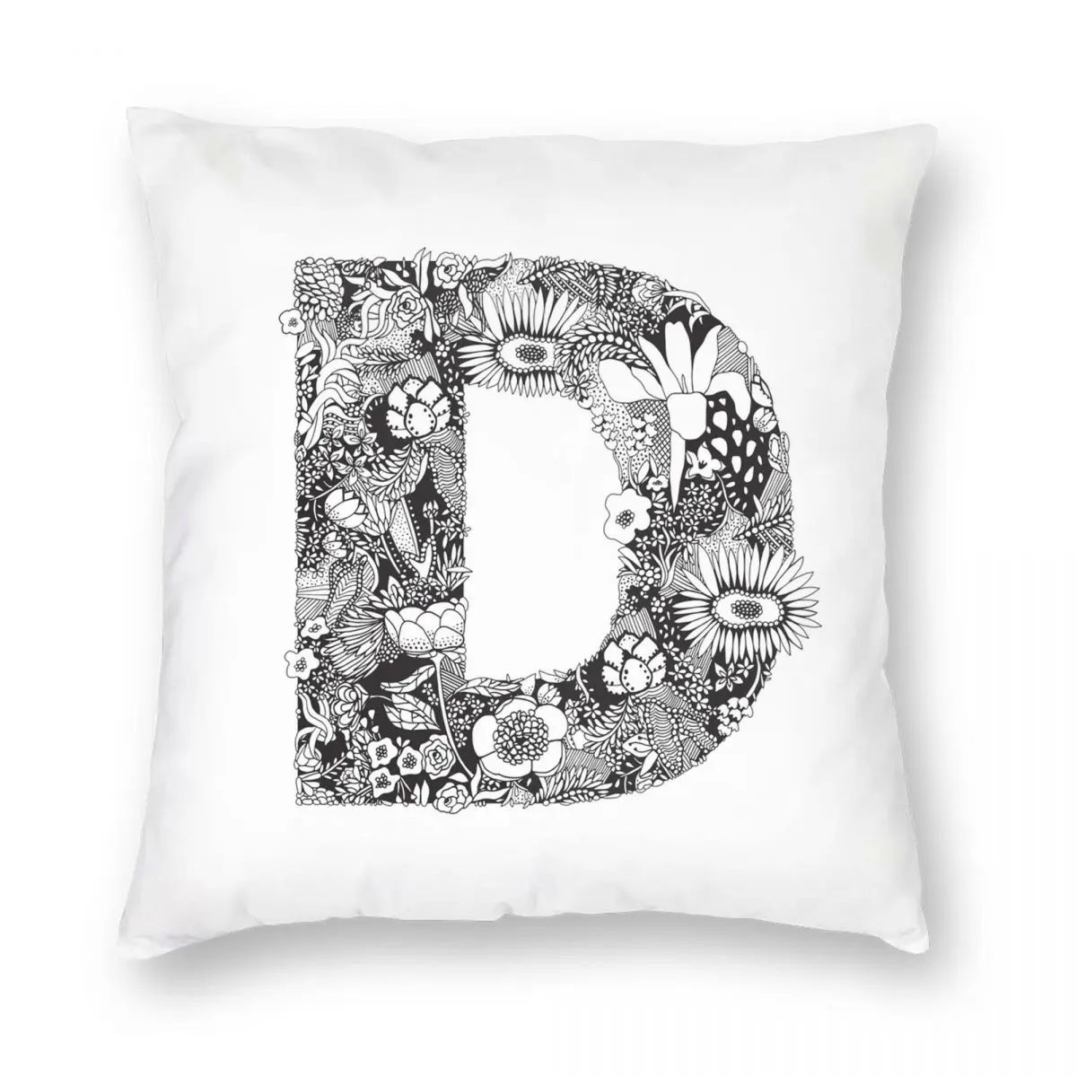 Floral Letter D Square Pillowcase Polyester Linen Velvet Pattern Zip Decor Home Cushion Cover
Floral Letter D Square Pillowcase Polyester Linen Velvet Pattern Zip Decor Home Cushion Cover