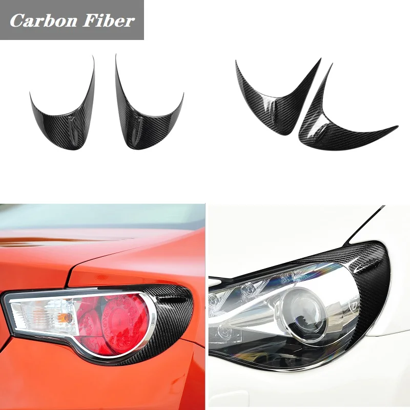 Carbon Fiber Front Head Light & Rear Lamp Cover Trim Eyebrow Eyelid Headlight Fit For Toyota GT86 Subaru BRZ 2012-2016
Carbon Fiber Front Head Light & Rear Lamp Cover Trim Eyebrow Eyelid Headlight Fit For Toyota GT86 Subaru BRZ 2012-2016