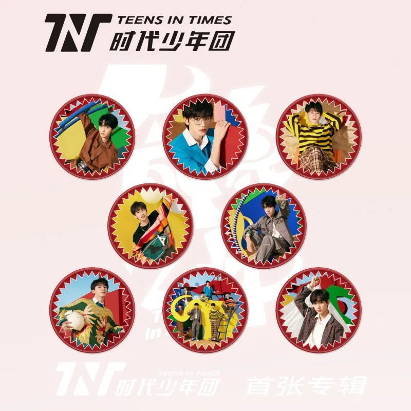 TNT Times Молодежная Лига брошь первый альбом попкорн значок песня Yaxuan Zhang Zhenyuan He Junling