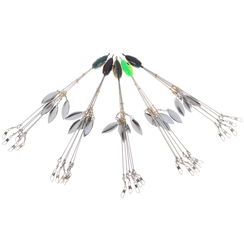 Umbrella Fishing Lure Rig 5 Arms Alabama Rig Head Swimming Bait Bass With Swivel Snap Connector Minnow Fishing Group Lure Extend
Umbrella Fishing Lure Rig 5 Arms Alabama Rig Head Swimming Bait Bass With Swivel Snap Connector Minnow Fishing Group Lure Extend