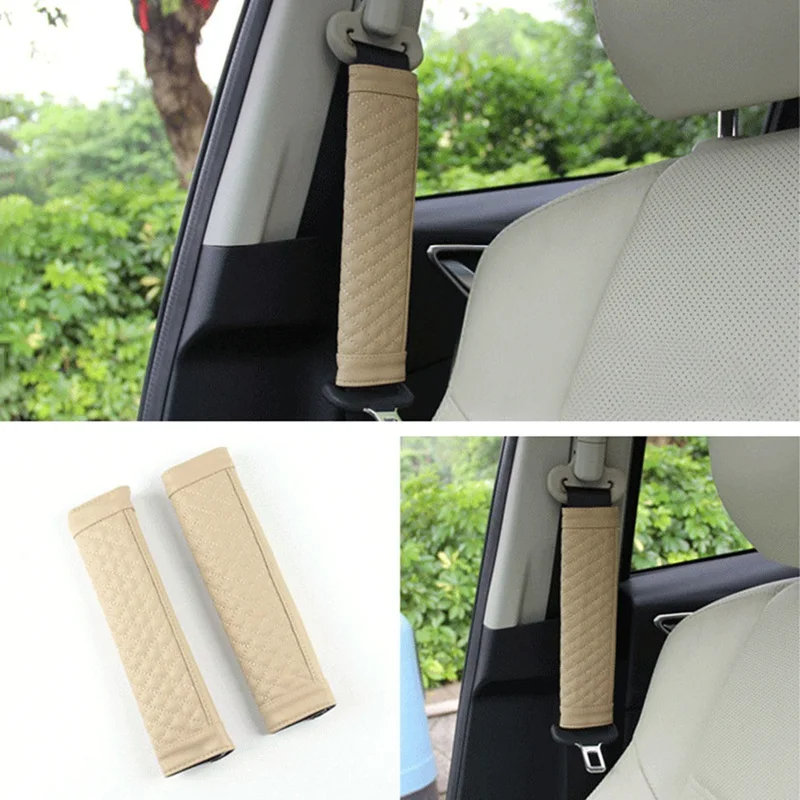 2Pcs Soft PU Leather Car Seat Belt Cover Shoulder Pads Safety Seat Belt Protection Pad Auto Interior Accessories
2Pcs Soft PU Leather Car Seat Belt Cover Shoulder Pads Safety Seat Belt Protection Pad Auto Interior Accessories