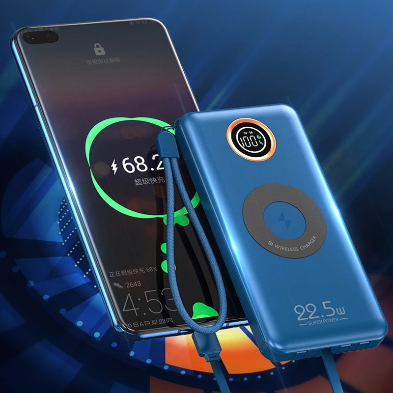 20000mAh Qi Wireless Charger Power Bank For iPhone 12 Pro X Samsung Xiaomi 22.5W PD Fast Charger External Battery Pack Powerbank
20000mAh Qi Wireless Charger Power Bank For iPhone 12 Pro X Samsung Xiaomi 22.5W PD Fast Charger External Battery Pack Powerbank
