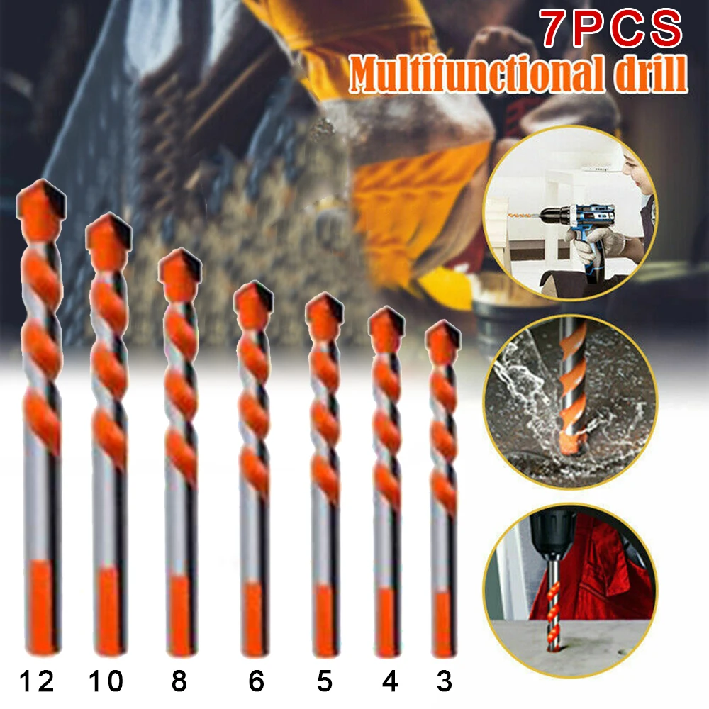 3/4/5/6/8/10/12cm Drill Bits Construction Drill Bit Multi-functional For Tile Glass Ceramic Marble Brick Metal Wood Hole Opener
3/4/5/6/8/10/12cm Drill Bits Construction Drill Bit Multi-functional For Tile Glass Ceramic Marble Brick Metal Wood Hole Opener