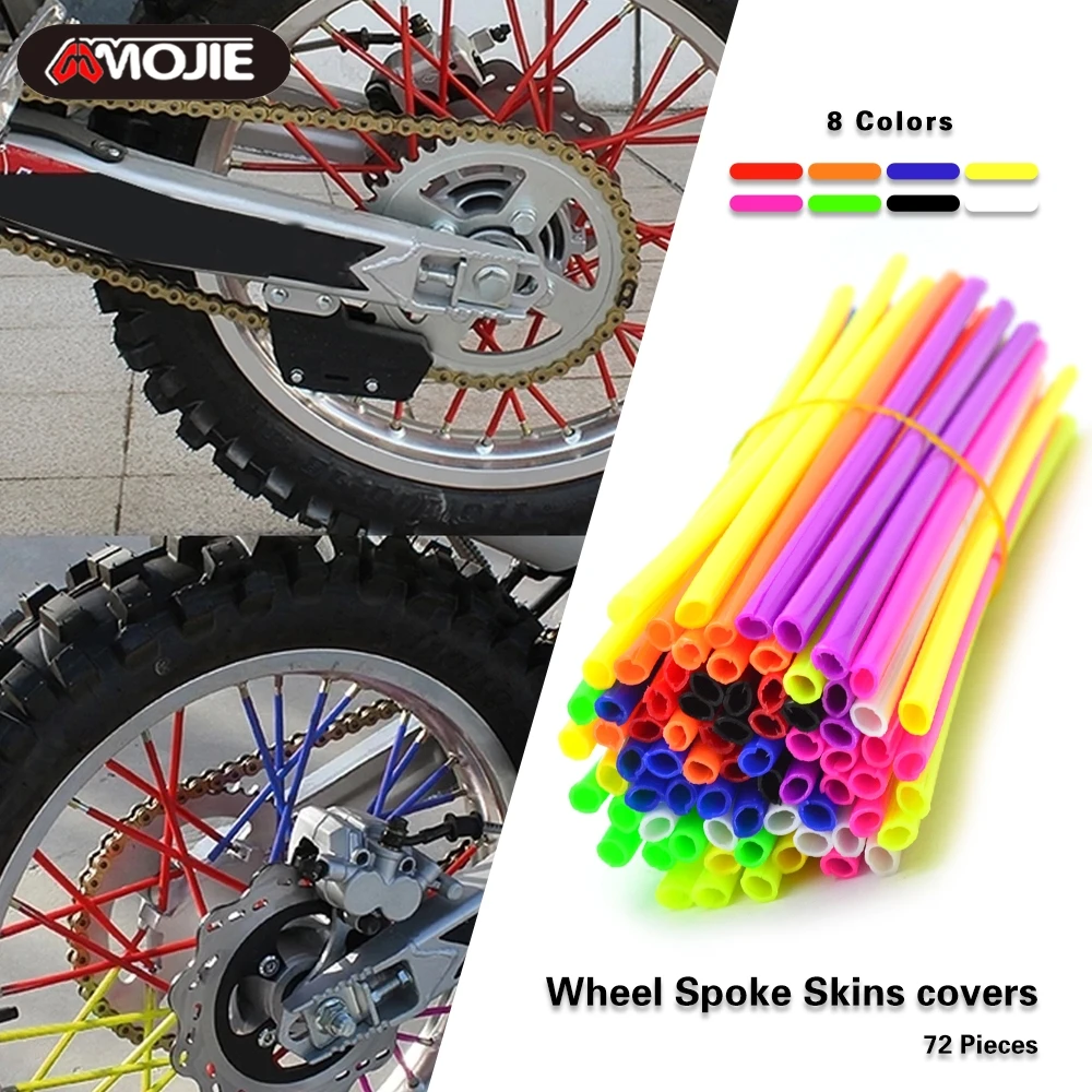 72Pcs Motorcycle Wheel Spoked Protector Wraps Rims Skin Trim Covers Pipe For Universal Motocross Bicycle Bike Cool Accessories 
72Pcs Motorcycle Wheel Spoked Protector Wraps Rims Skin Trim Covers Pipe For Universal Motocross Bicycle Bike Cool Accessories