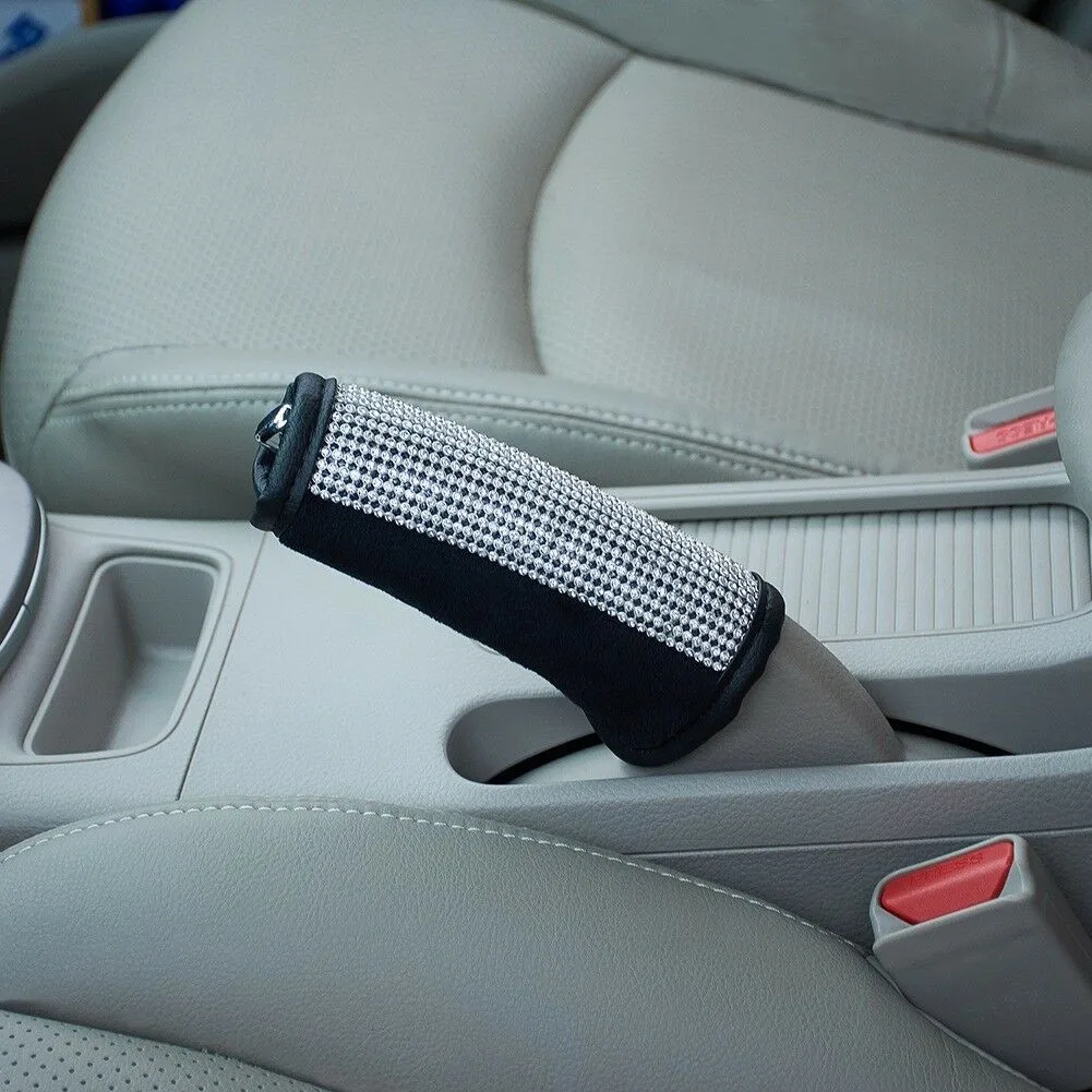 3x Bling Shiny Car Seat Belt Cushion& Shift Knob Cover& Handbrake Anti-slip Sleeve Cover Protector Set
3x Bling Shiny Car Seat Belt Cushion& Shift Knob Cover& Handbrake Anti-slip Sleeve Cover Protector Set