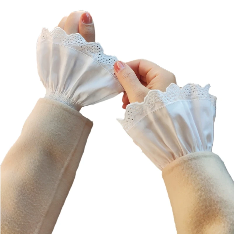 Detachable Shirt Pleated Flare Sleeve False Cuffs Autumn Winter Solid Pleated Wristband Decorative Women Clothing Accessory
Detachable Shirt Pleated Flare Sleeve False Cuffs Autumn Winter Solid Pleated Wristband Decorative Women Clothing Accessory