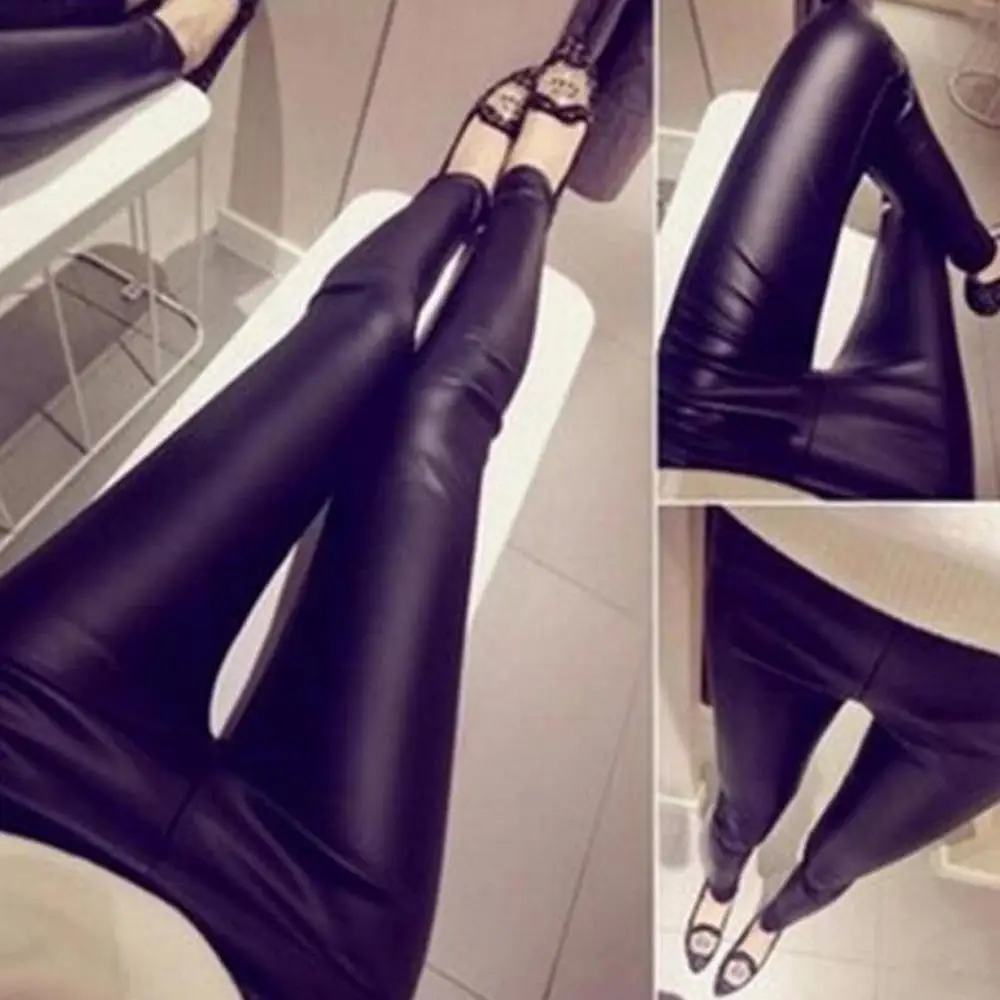 Pencil Pants Plus Size Woman pu leather pants Skinny Black Autumn Winter Trousers S-4XL Pantalon Femme J26 
Pencil Pants Plus Size Woman pu leather pants Skinny Black Autumn Winter Trousers S-4XL Pantalon Femme J26