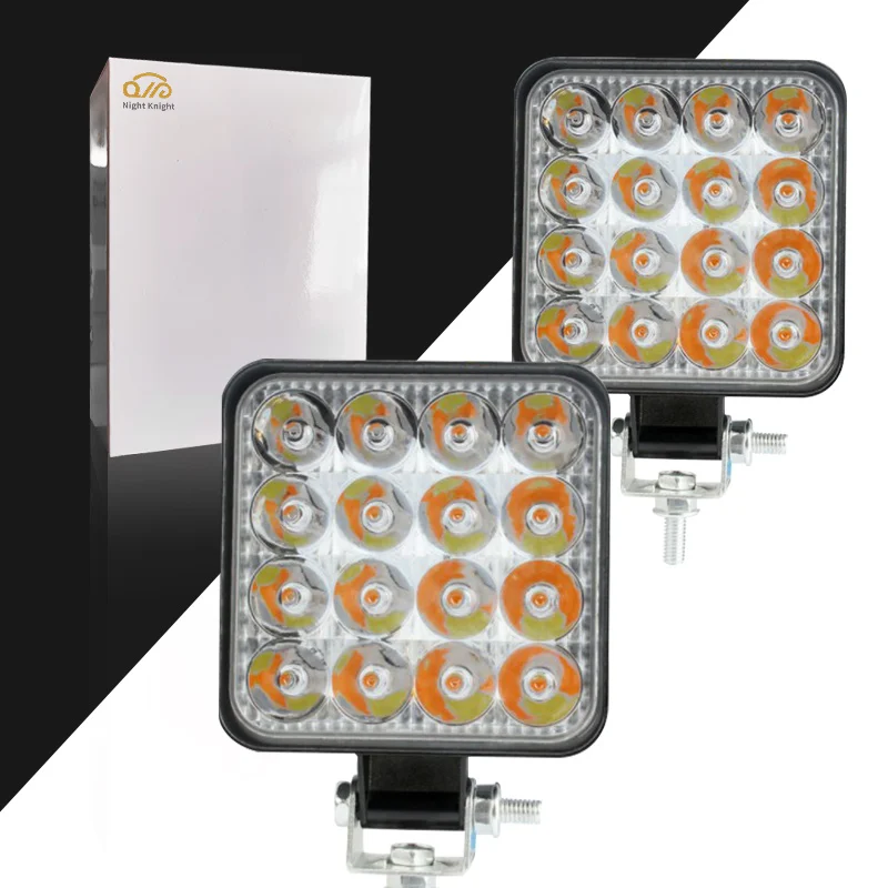 Night knight 48W Two Color Led Work Lights Bright Spotlight 6000K White Yellow Lamp For Car Auto Motorcycle Off-road SUV ATV 
Night knight 48W Two Color Led Work Lights Bright Spotlight 6000K White Yellow Lamp For Car Auto Motorcycle Off-road SUV ATV
