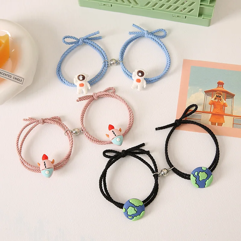 Cartoon Magnetic Couple Bracelets with Earth Rocket Astronaut Pendant Cute Mutually Attractive Friendship Rope BN
Cartoon Magnetic Couple Bracelets with Earth Rocket Astronaut Pendant Cute Mutually Attractive Friendship Rope BN