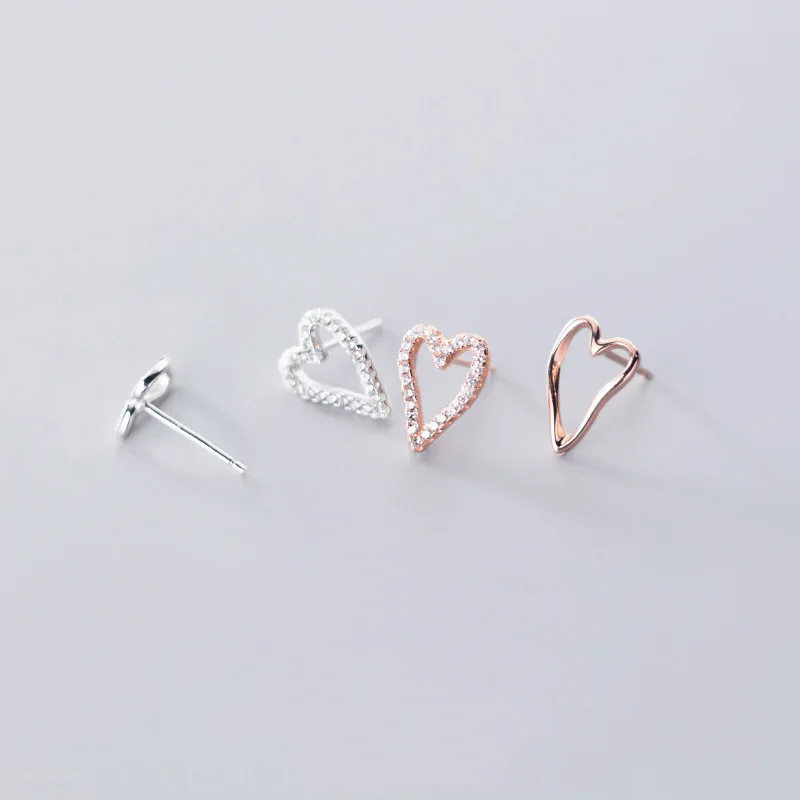 PONYKISS Romantic S925 Sterling Silver Heart Zircon Asymmetry Stud Earrings Women Party Delicate fine Jewelry Accessories Gift
PONYKISS Romantic S925 Sterling Silver Heart Zircon Asymmetry Stud Earrings Women Party Delicate fine Jewelry Accessories Gift