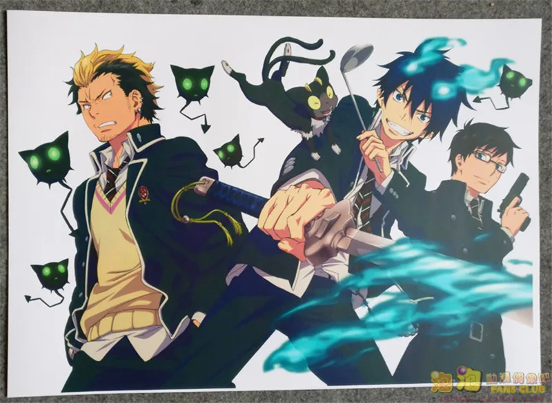 8 шт./компл. аниме Ao no Exorcist постер Окумура Рин Камки изумо Юкио настенные картины