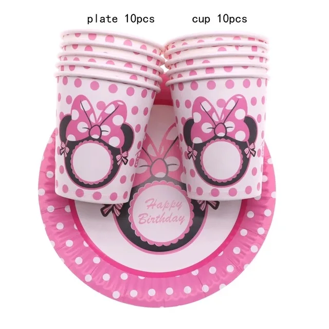 Disney Minnie Party Disposable Tableware Pink Them Paper Cups Plates Napkins Minnie Mouse Party Decoration Supplies Balloon Set
Disney Minnie Party Disposable Tableware Pink Them Paper Cups Plates Napkins Minnie Mouse Party Decoration Supplies Balloon Set