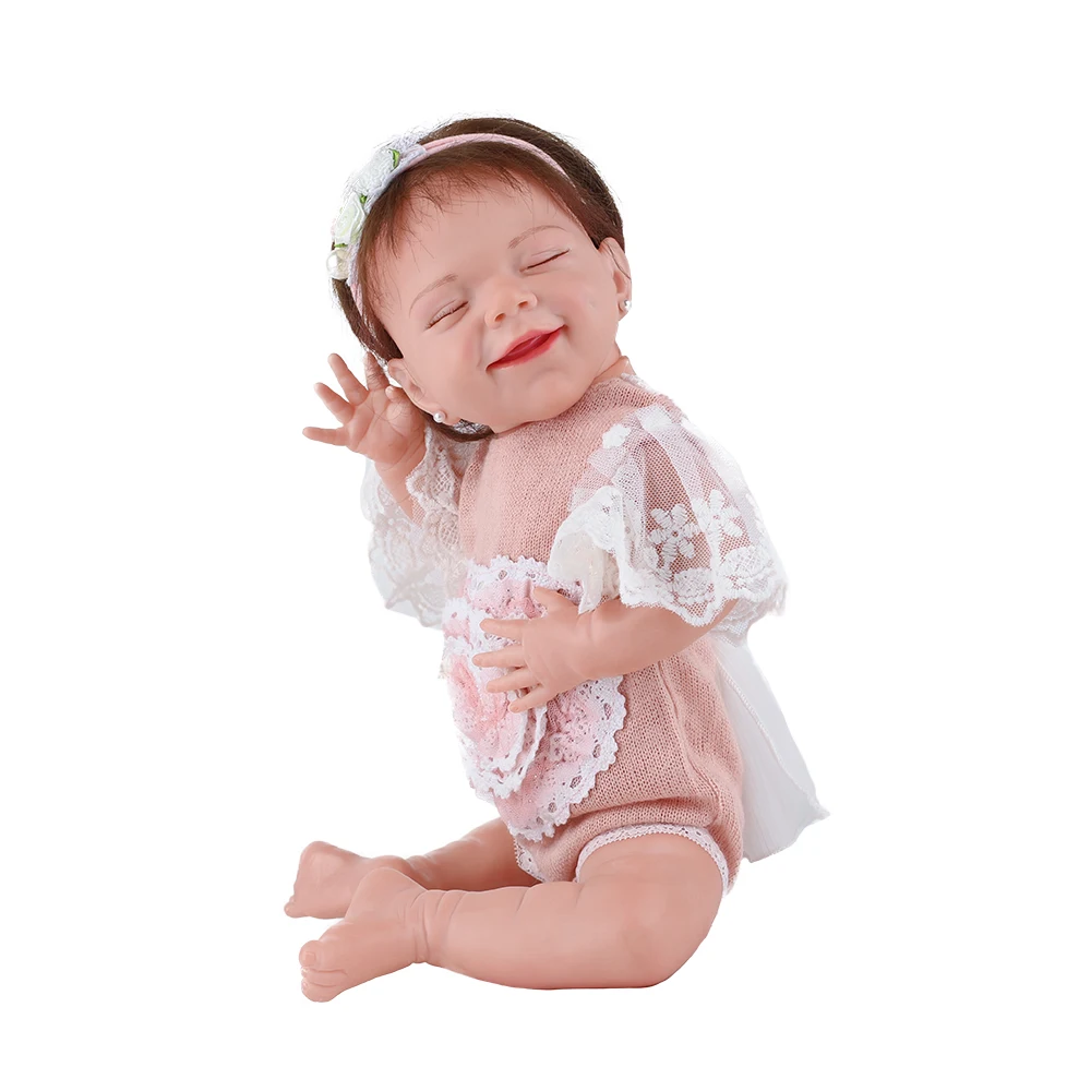 20'' Handmade Realistic Baby Doll Smiling Face Happy Baby April Cloth/Vinyl Body Bebe Doll Collectibles Art Doll Random Outfit
20'' Handmade Realistic Baby Doll Smiling Face Happy Baby April Cloth/Vinyl Body Bebe Doll Collectibles Art Doll Random Outfit