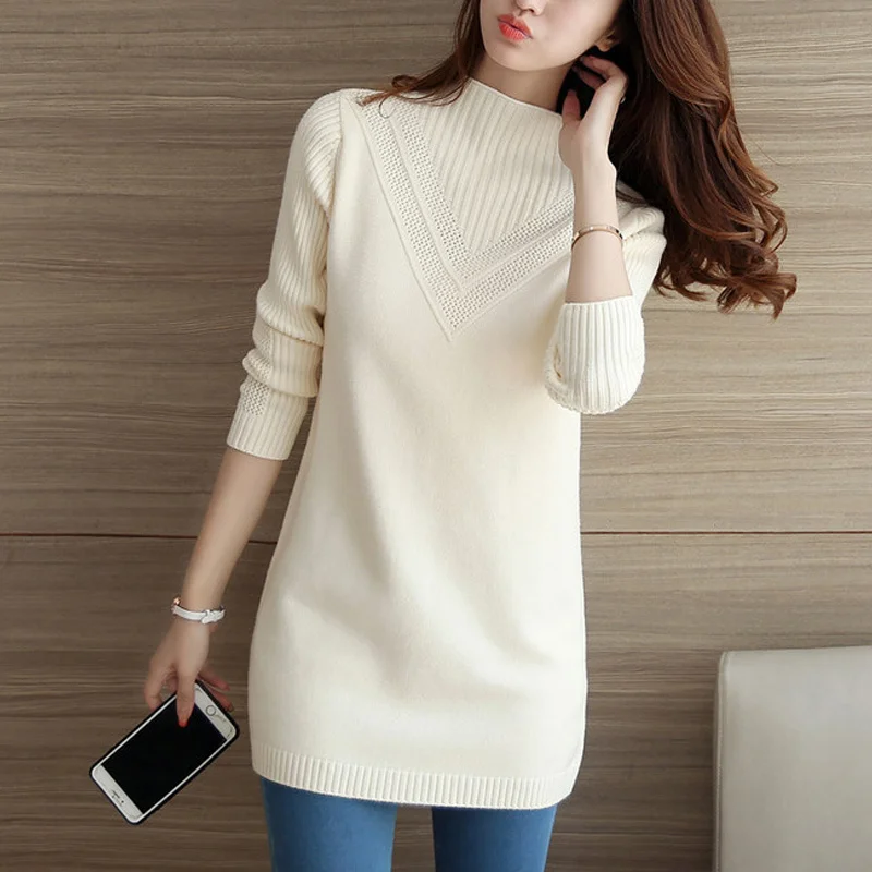 Autumn Winter Women Knitwear Sweater Pullover Fashion Long Sleeve Half Turtleneck Sweater Jumper Female Solid Loose Tops AA887
Autumn Winter Women Knitwear Sweater Pullover Fashion Long Sleeve Half Turtleneck Sweater Jumper Female Solid Loose Tops AA887