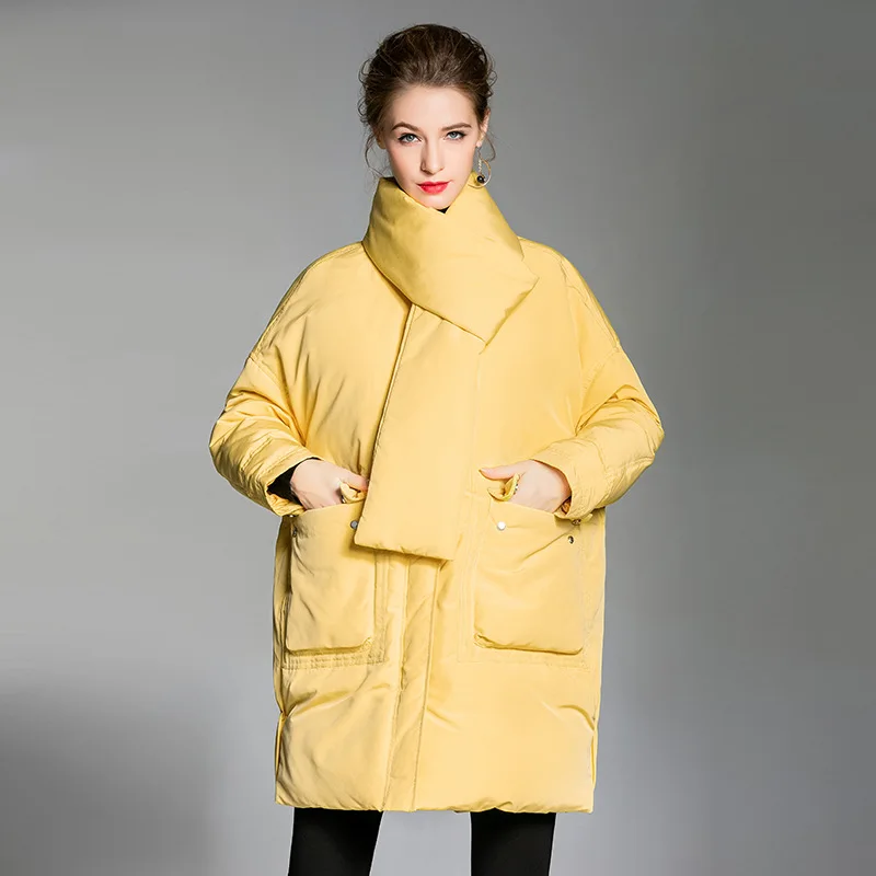 White Duck Down Jackets Female 2021 New Puffer Outwear Warm Vintage Thicker Pocket Scarf Overcoat Winter Jacket Women Coats SLA5
White Duck Down Jackets Female 2021 New Puffer Outwear Warm Vintage Thicker Pocket Scarf Overcoat Winter Jacket Women Coats SLA5