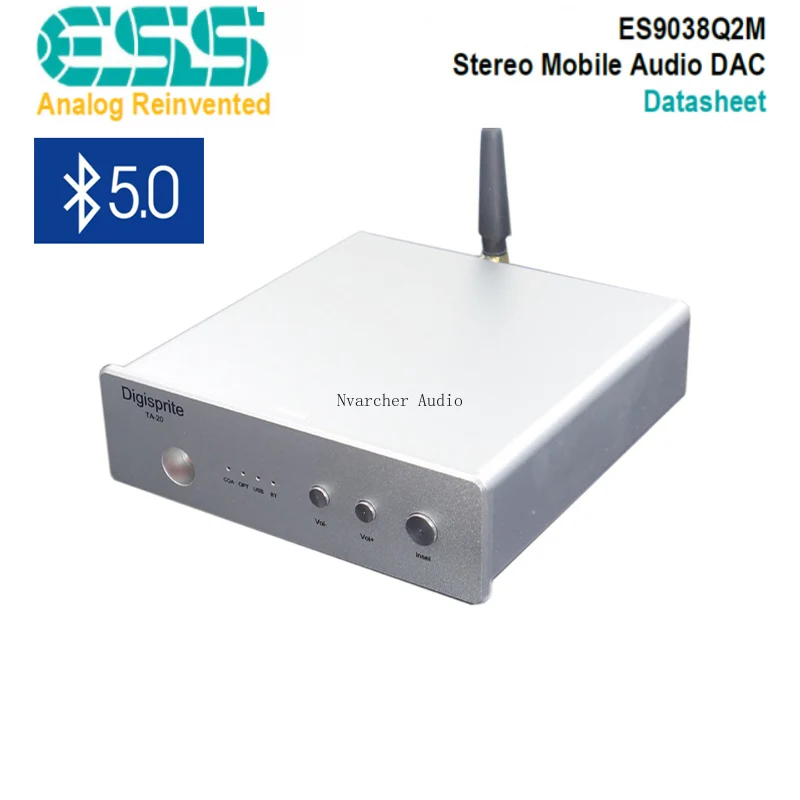 Плата декодера Nvarcher ES9038Q2M Bluetooth 5 0 Звук Hi Fi|Усилители для наушников| |