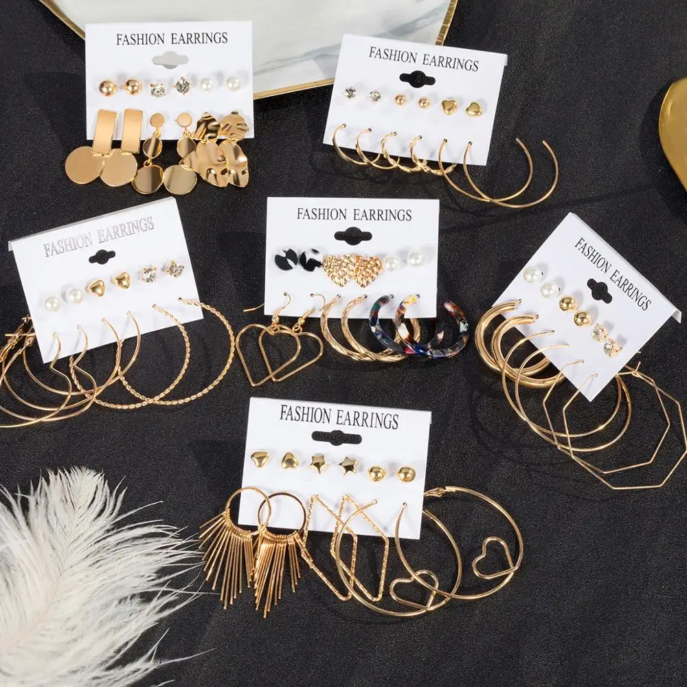 BICUX Vintage Acrylic Statement Drop Earrings Set for Women 2020 Fashion Jewelry Korean Geometric Gold Hanging Dangle Earring
BICUX Vintage Acrylic Statement Drop Earrings Set for Women 2020 Fashion Jewelry Korean Geometric Gold Hanging Dangle Earring