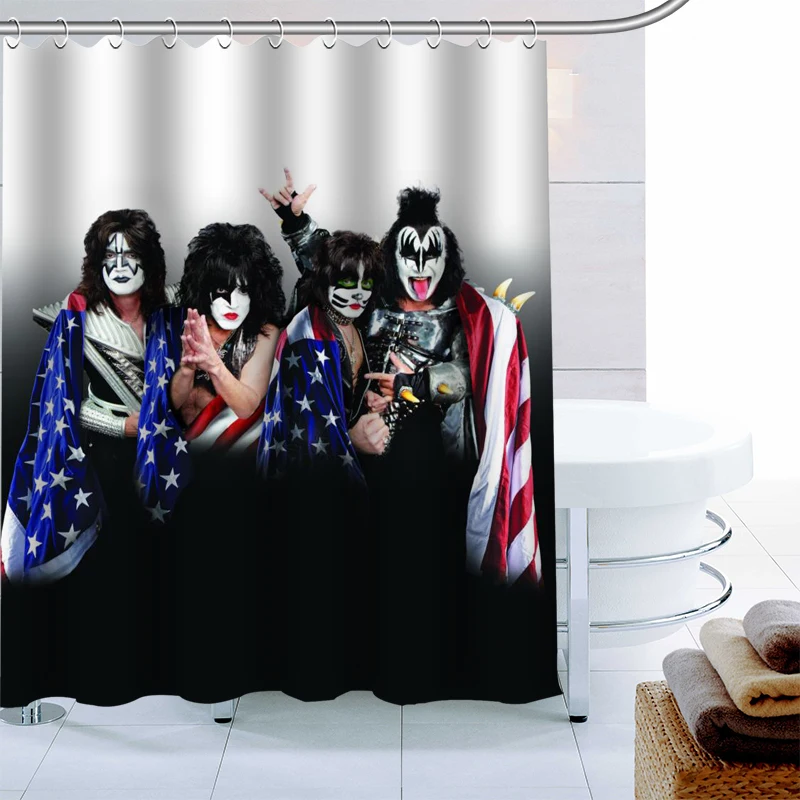 100% Polyester Fabric Custom Kiss Band Shower Curtain Modern Bathroom Curtain Waterproof With Hook Bath Curtain
100% Polyester Fabric Custom Kiss Band Shower Curtain Modern Bathroom Curtain Waterproof With Hook Bath Curtain