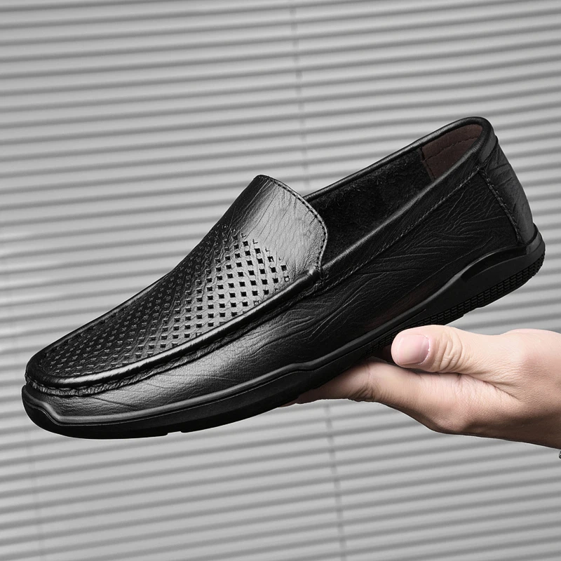 Туфли мужские из натуральной кожи, дышащие, без застежки, лоферы, повседневная обувь для вождения, удобные мокасины, плоская подошва, летняя ...
Туфли мужские из натуральной кожи, дышащие, без застежки, лоферы, повседневная обувь для вождения, удобные мокасины, плоская подошва, летняя ...