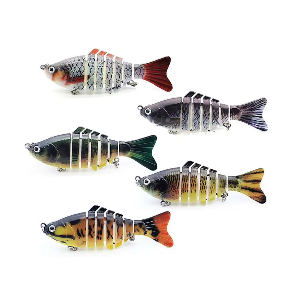 5pcs Winter Fishing Gear Bionic Multi-section Swim Hard Bait Artificial Wobbler Rotating Trolling Pike Carp Crank Lure
5pcs Winter Fishing Gear Bionic Multi-section Swim Hard Bait Artificial Wobbler Rotating Trolling Pike Carp Crank Lure