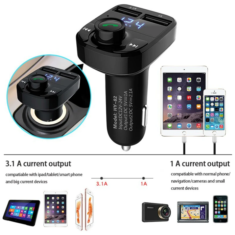 Автомобильный fm-передатчик KORSEED Bluetooth Handsfree MP3 радио плеер автомобильный комплект