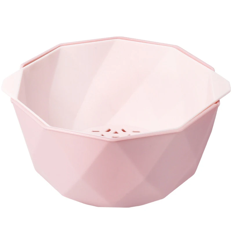 Double-Layer Drain Basket With Strainer Bowl Rice Washing Kitchen Colander Vegetable Fruit Noodles Polygon Kitchen Drain Basket
Double-Layer Drain Basket With Strainer Bowl Rice Washing Kitchen Colander Vegetable Fruit Noodles Polygon Kitchen Drain Basket