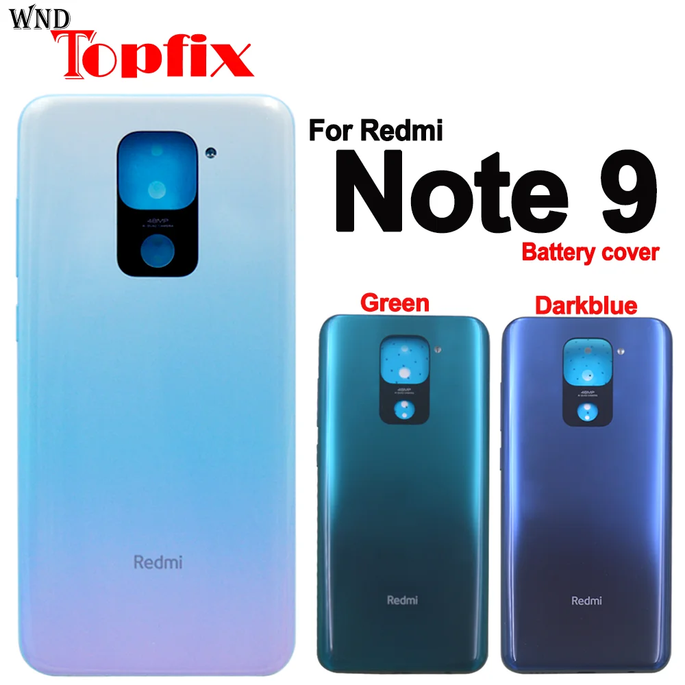 Оригинальный чехол для Xiaomi Redmi note 9 Задняя стеклянная панель задняя крышка 10x4G |