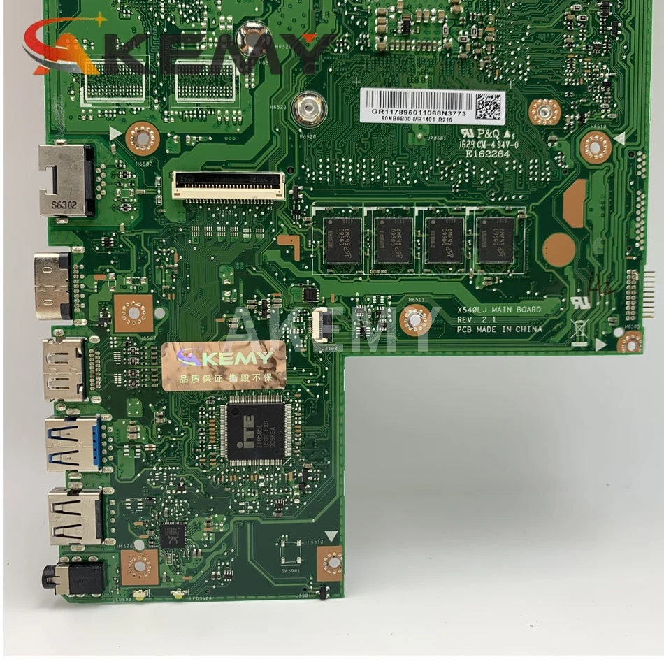 X540LJ motherboard For ASUS X540L F540LA X540LA Laptop motherboard 4G RAM I5-5200U REV2.1 Test work 100%
X540LJ motherboard For ASUS X540L F540LA X540LA Laptop motherboard 4G RAM I5-5200U REV2.1 Test work 100%