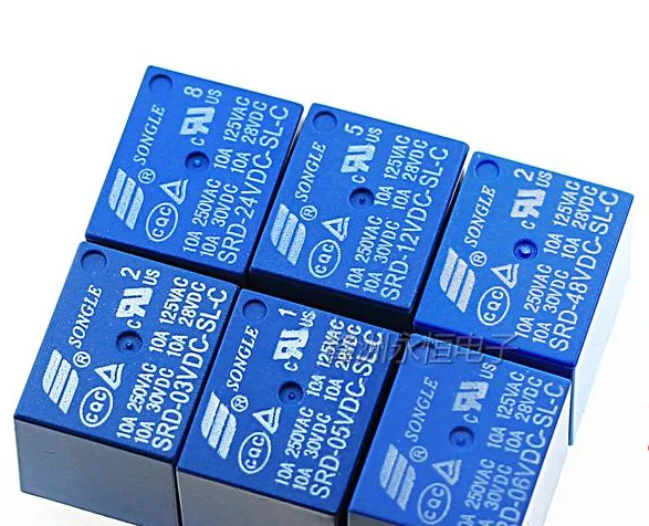 100PCS/lot Relay SRD-05VDC-SL-C SRD-12VDC-SL-C SRD-24VDC-SL-C SRD-48VDC-SL-C 5V 12V 24V 48V 10A 250VAC 5PIN T73
100PCS/lot Relay SRD-05VDC-SL-C SRD-12VDC-SL-C SRD-24VDC-SL-C SRD-48VDC-SL-C 5V 12V 24V 48V 10A 250VAC 5PIN T73