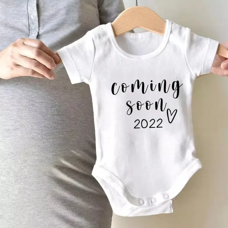 New Baby Announcement Clothes Coming Soon 2022 Newborn Baby Bodysuits Cotton Summer Boys Girls Romper Body Pregnancy Reveal
New Baby Announcement Clothes Coming Soon 2022 Newborn Baby Bodysuits Cotton Summer Boys Girls Romper Body Pregnancy Reveal