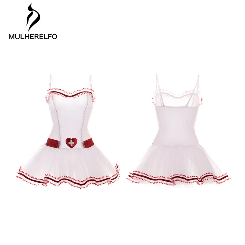 sexy Nurse costume women's uniform suit stitching lace sling backless female erotic dress nightclub cosplay costume 6-pieces set
sexy Nurse costume women's uniform suit stitching lace sling backless female erotic dress nightclub cosplay costume 6-pieces set